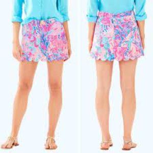Lilly Pulitzer "Aquadesiac" Colette scalloped skort